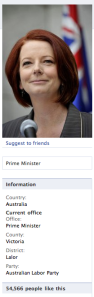 Julia Gillard's Facebook Page